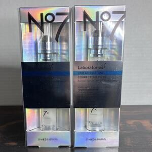 No7 Laboratories Line Correcting Booster Serum Deep Lines Wrinkles 15ml Lot Of 2